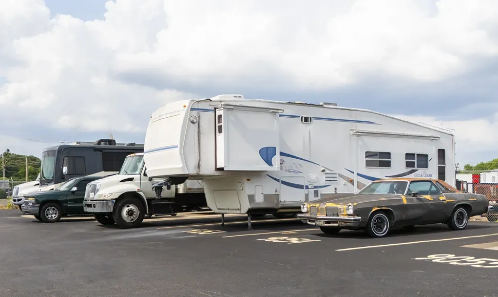 Exterior Image of Devon Self Storage Parking Spaces
