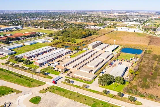 Devon Self Storage in Katy, TX drone view