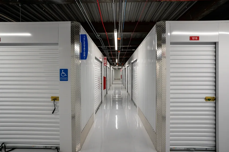 Interior view of Southfield Michigan Self Storage with indoor storage units