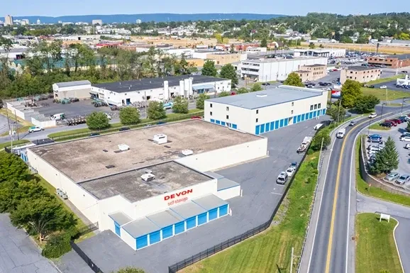 Drone view of Devon Self Storage - Harrisburg