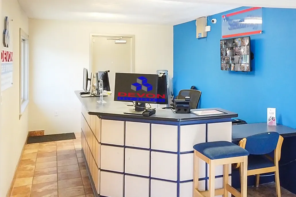 Office area Devon Self Storage - West Street