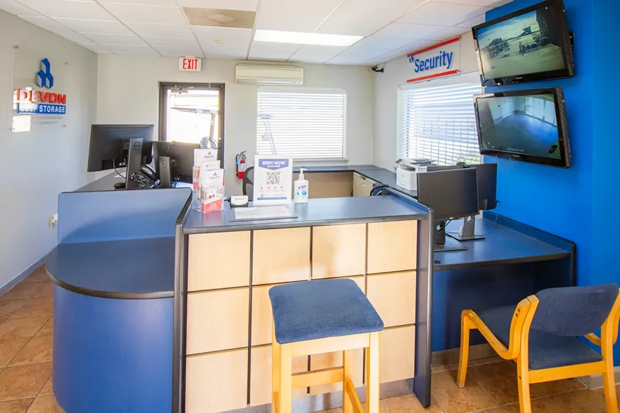 Devon Self Storage in Katy, TX office area