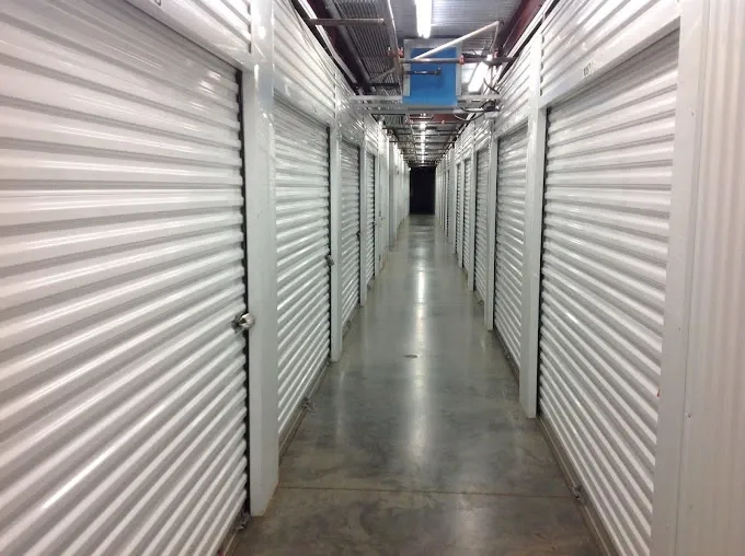 Devon Self Storage - 5961 Interstate, hallway to storage units