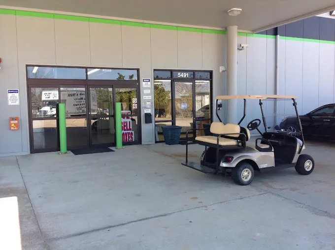 store front at storage facility