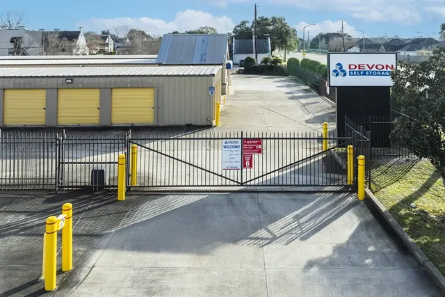 Secure, gated storage units in Lafayette, LA at Devon Self Storage Congress Street