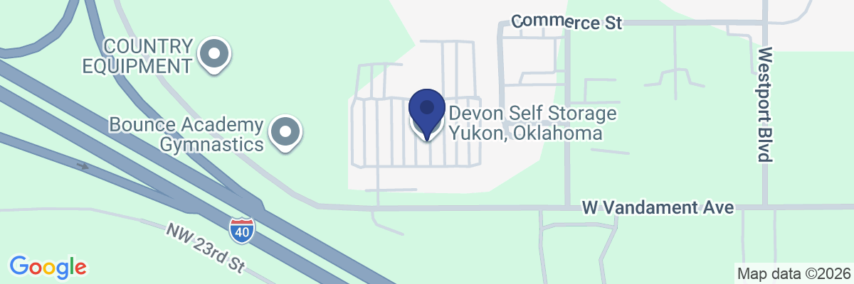 Map showing facility locations
