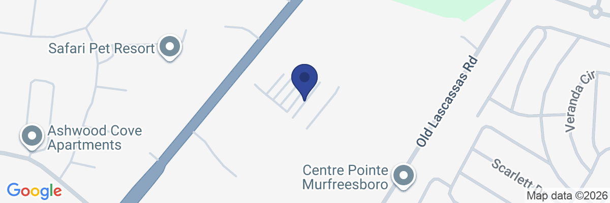 Map showing facility locations