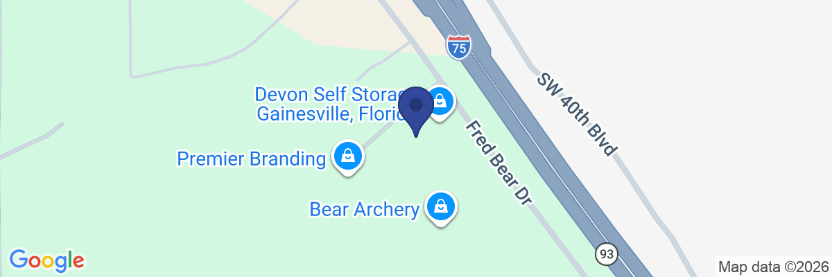 Map showing facility locations