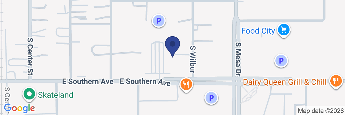 Map showing facility locations