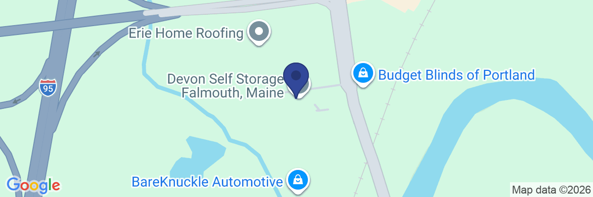 Map showing facility locations