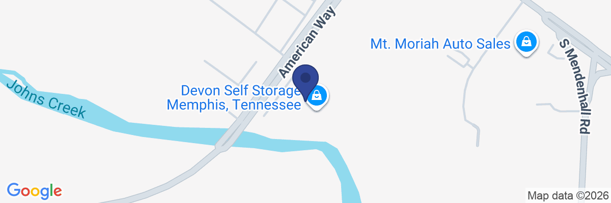 Map showing facility locations
