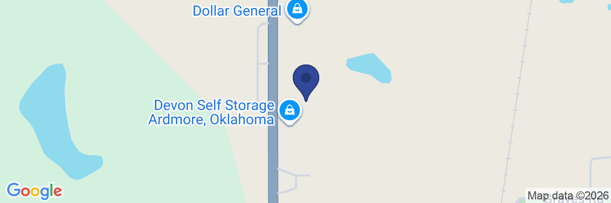 Map showing facility locations