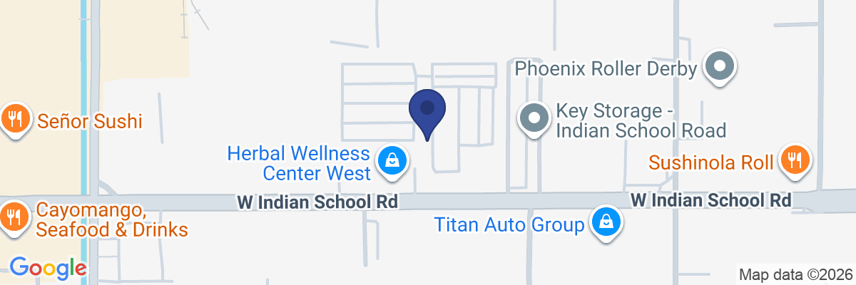 Map showing facility locations