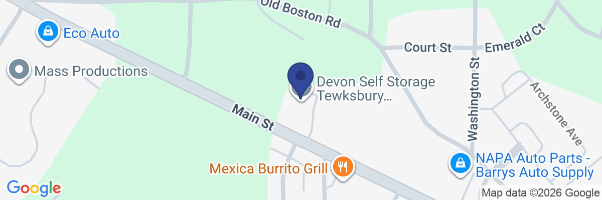 Map showing facility locations