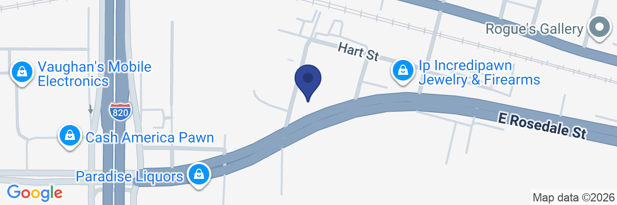 Map showing facility locations