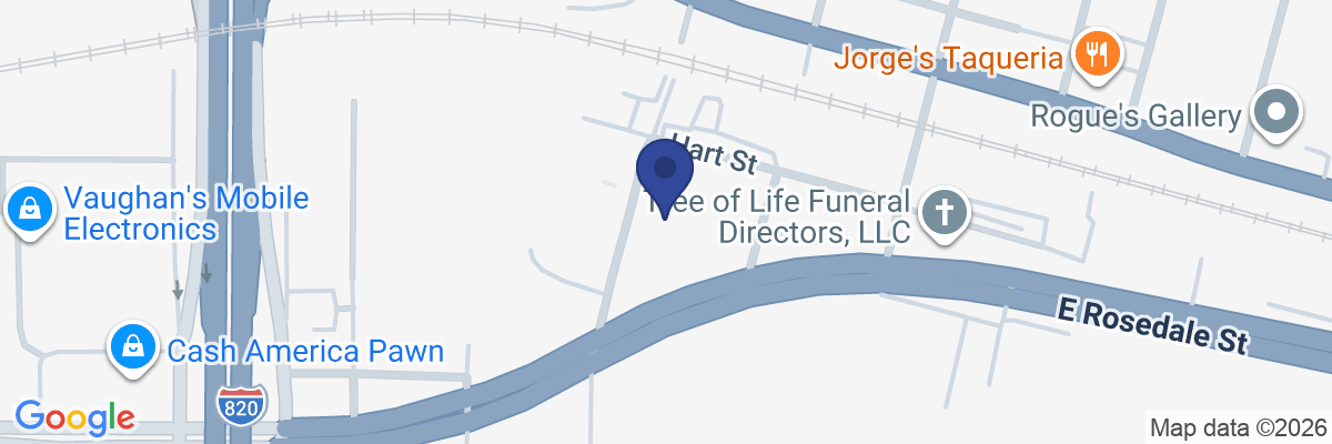 Map showing facility locations
