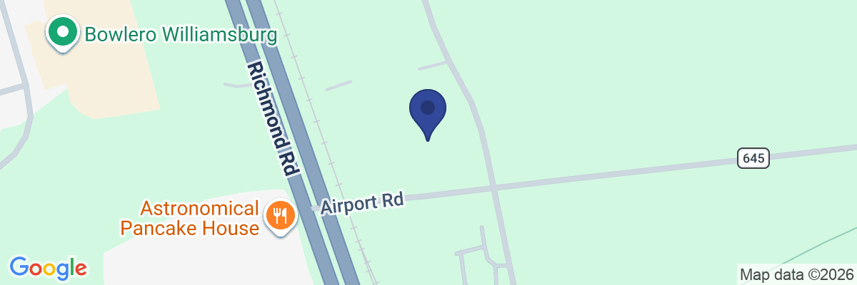 Map showing facility locations