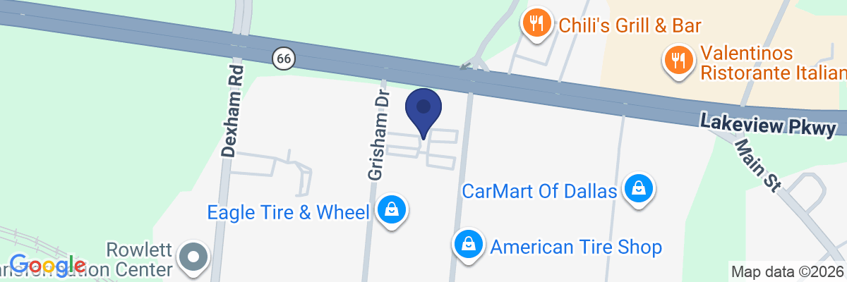 Map showing facility locations