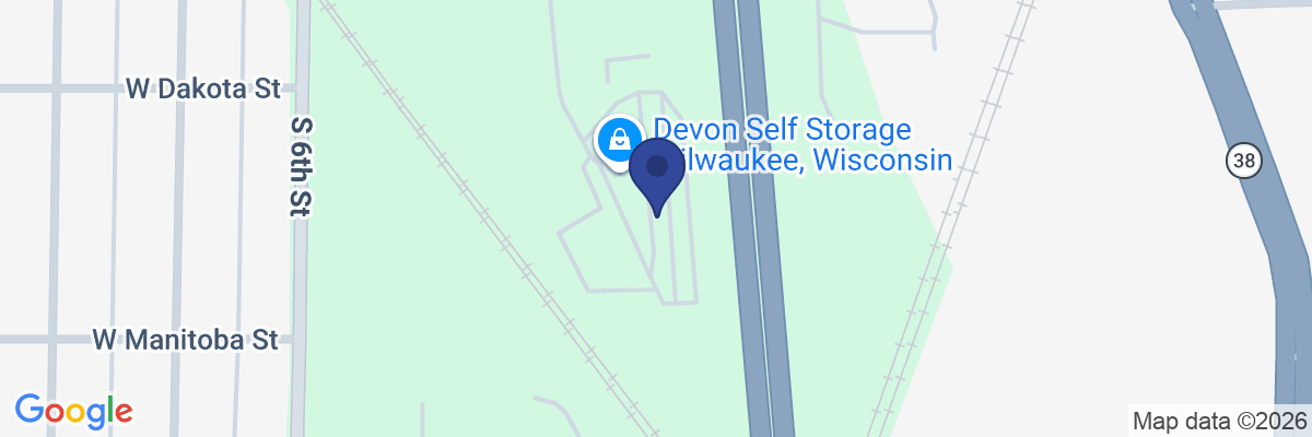 Map showing facility locations