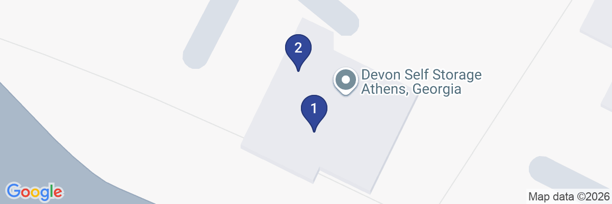 Map showing facility locations