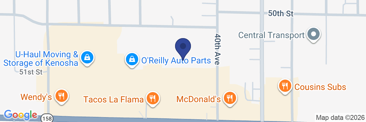 Map showing facility locations