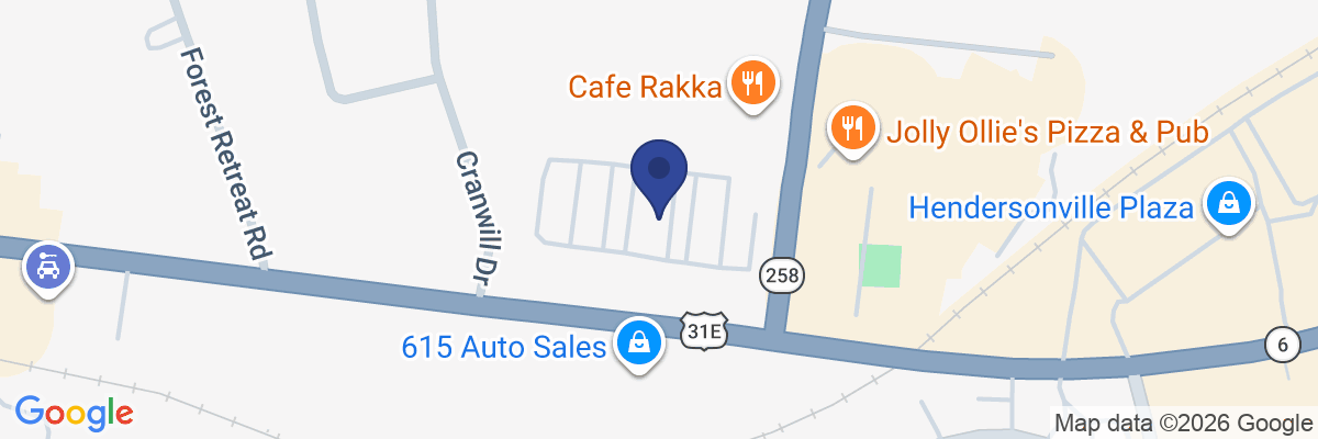 Map showing facility locations