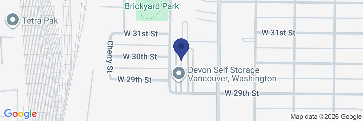 Map showing facility locations