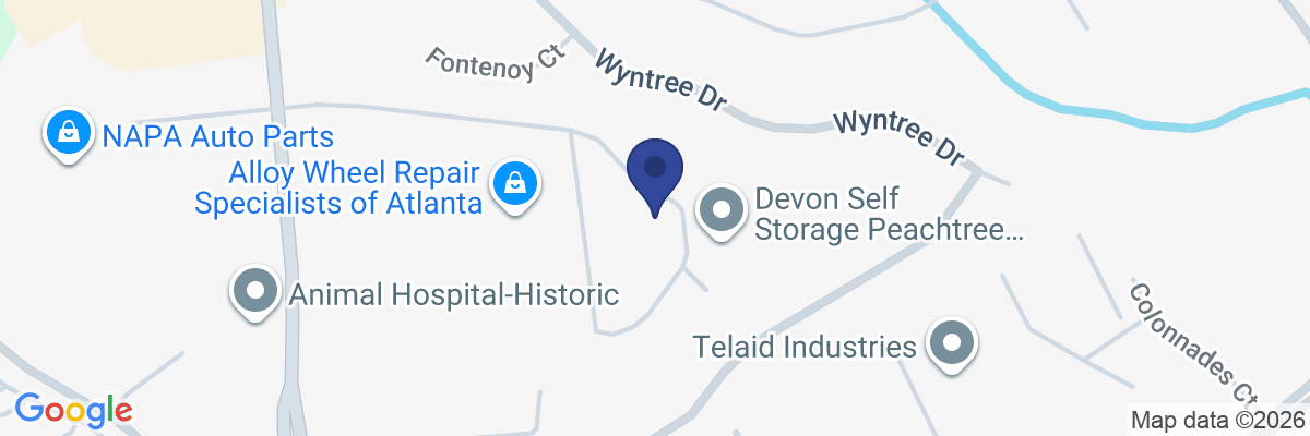 Map showing facility locations