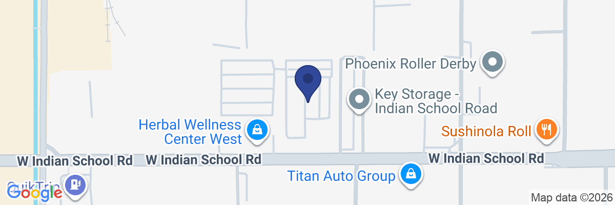 Map showing facility locations