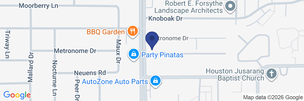 Map showing facility locations