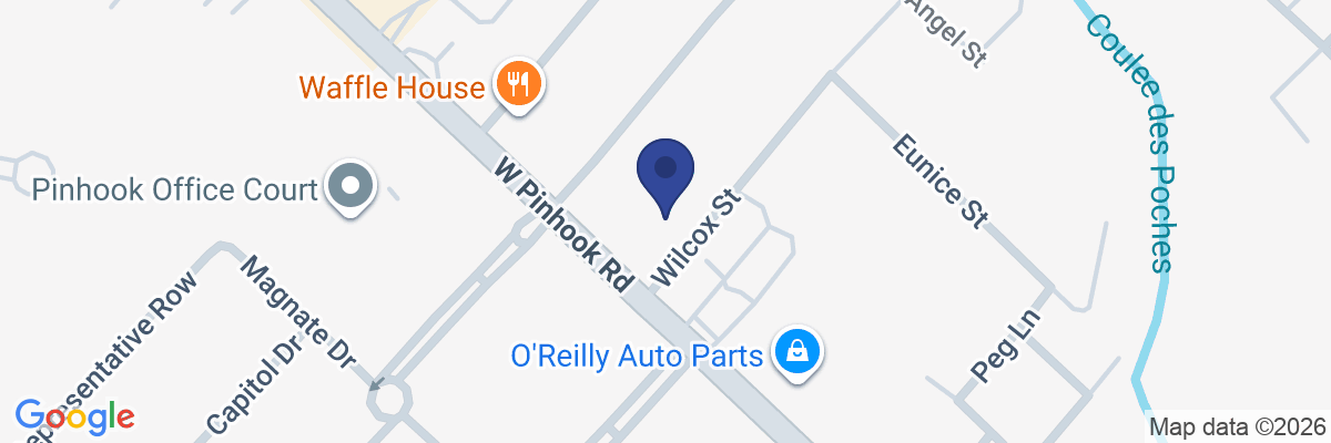 Map showing facility locations