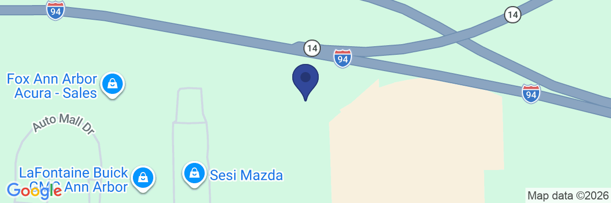 Map showing facility locations