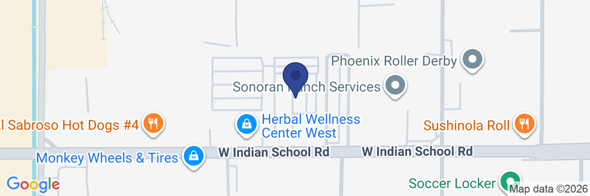 Map showing facility locations