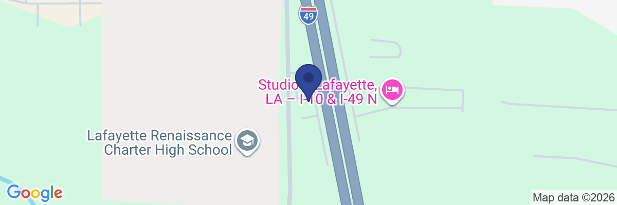 Map showing facility locations