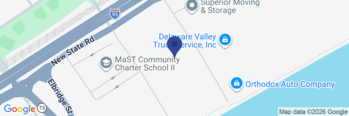 Map showing facility locations