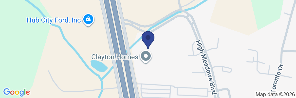 Map showing facility locations