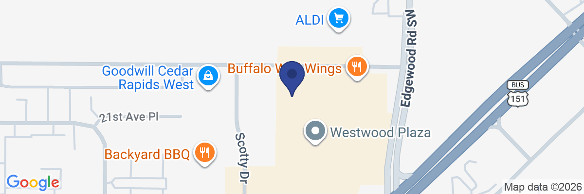 Map showing facility locations
