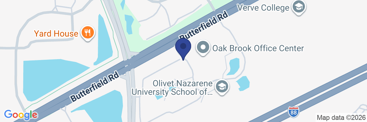 Map showing facility locations
