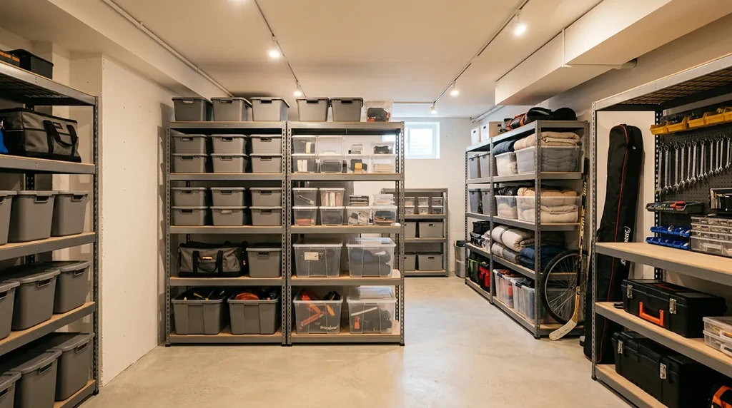 Featured image for Basement Storage Ideas: How To Organize and Reclaim Your Space