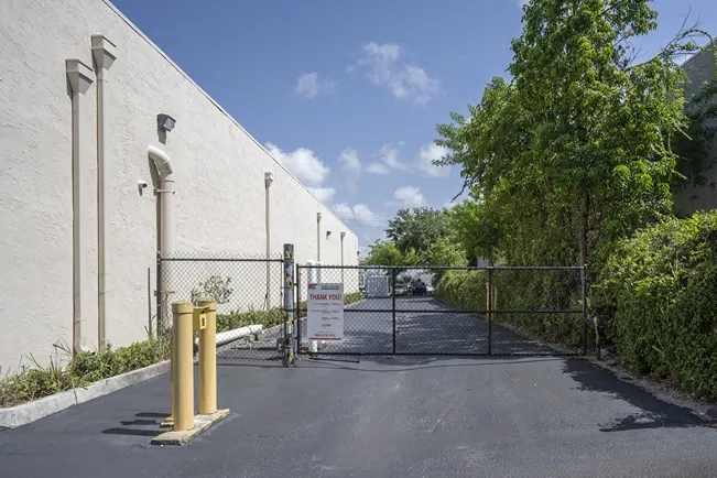 Secured gate with keypad
