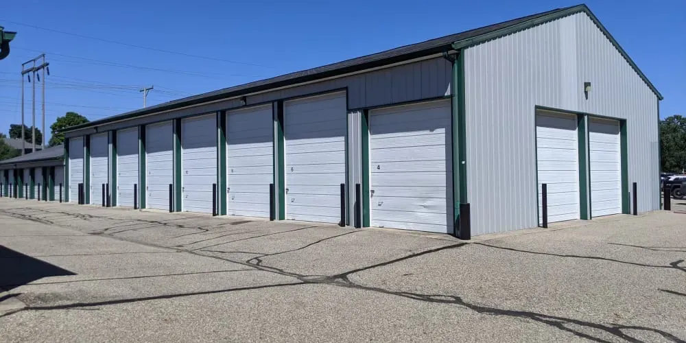 Exterior units at Devon Self Storage in Wyoming, Michigan