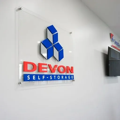 Devon logo at Devon Self Storage in Macon.