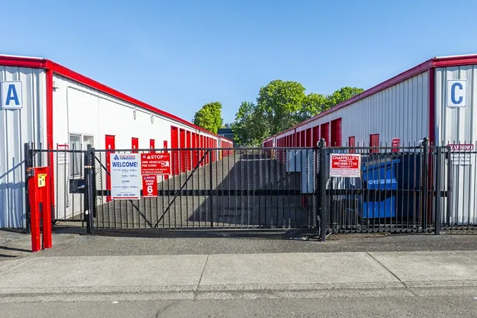 Secured gate with keypad