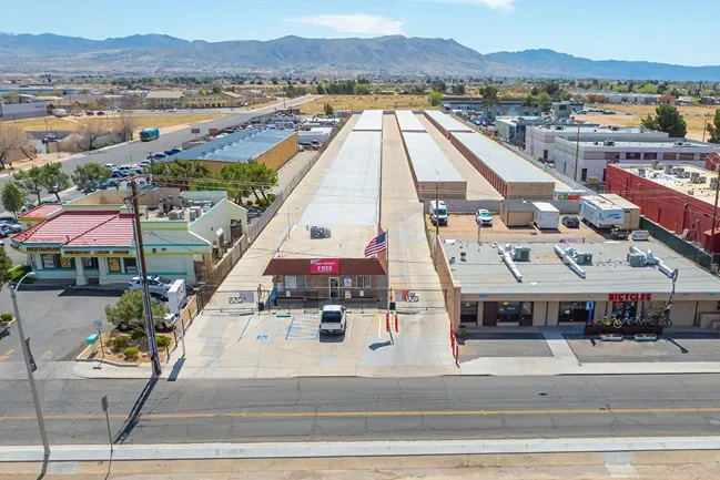 Exterior view of storage facility in Apple Valley, CA, at Devon Self Storage - Highway 18 #1