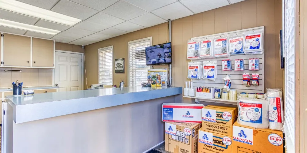 Moving and packing supplies at Devon Self Storage in Jenison, Michigan