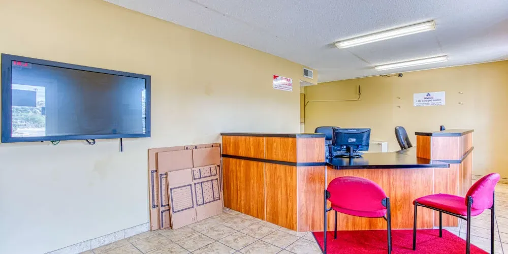 Front office desk at Devon Self Storage