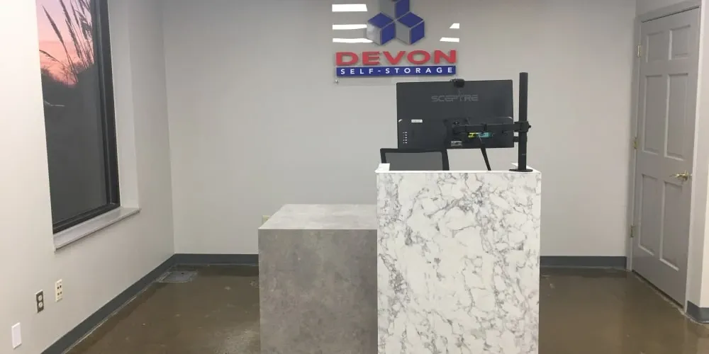 Office at Devon Self Storage in Wyoming, Michigan