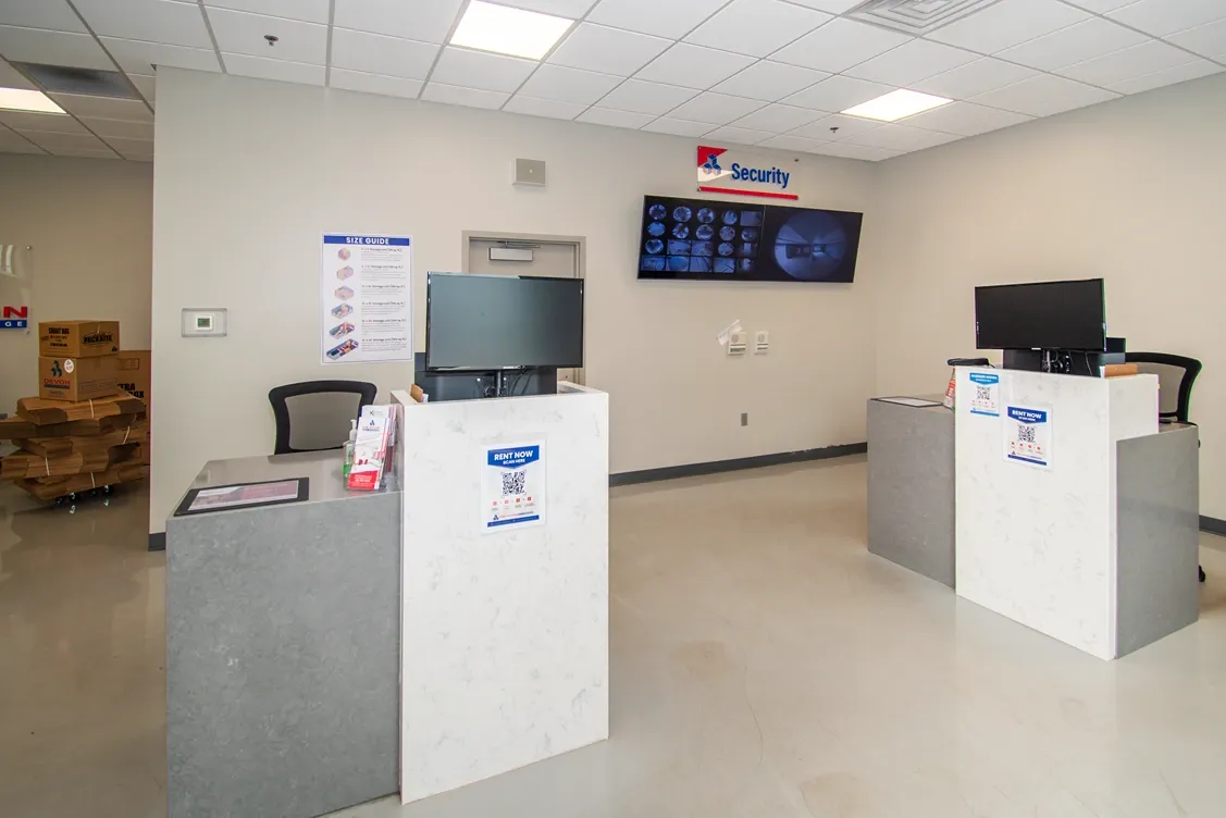 Interior office image of Devon Self Storage. Devon - Buchanan Ave