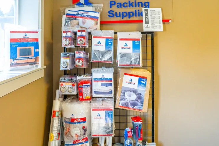Interior view of Devon Self storage merchandise in North Holland, MI