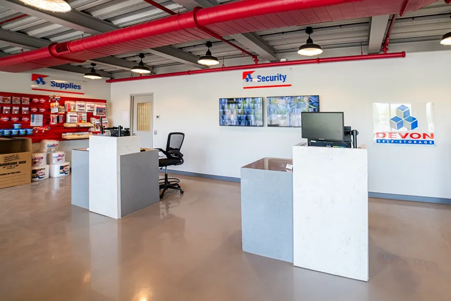 Interior image of Devon Self Storage office Hazlet, NJ
